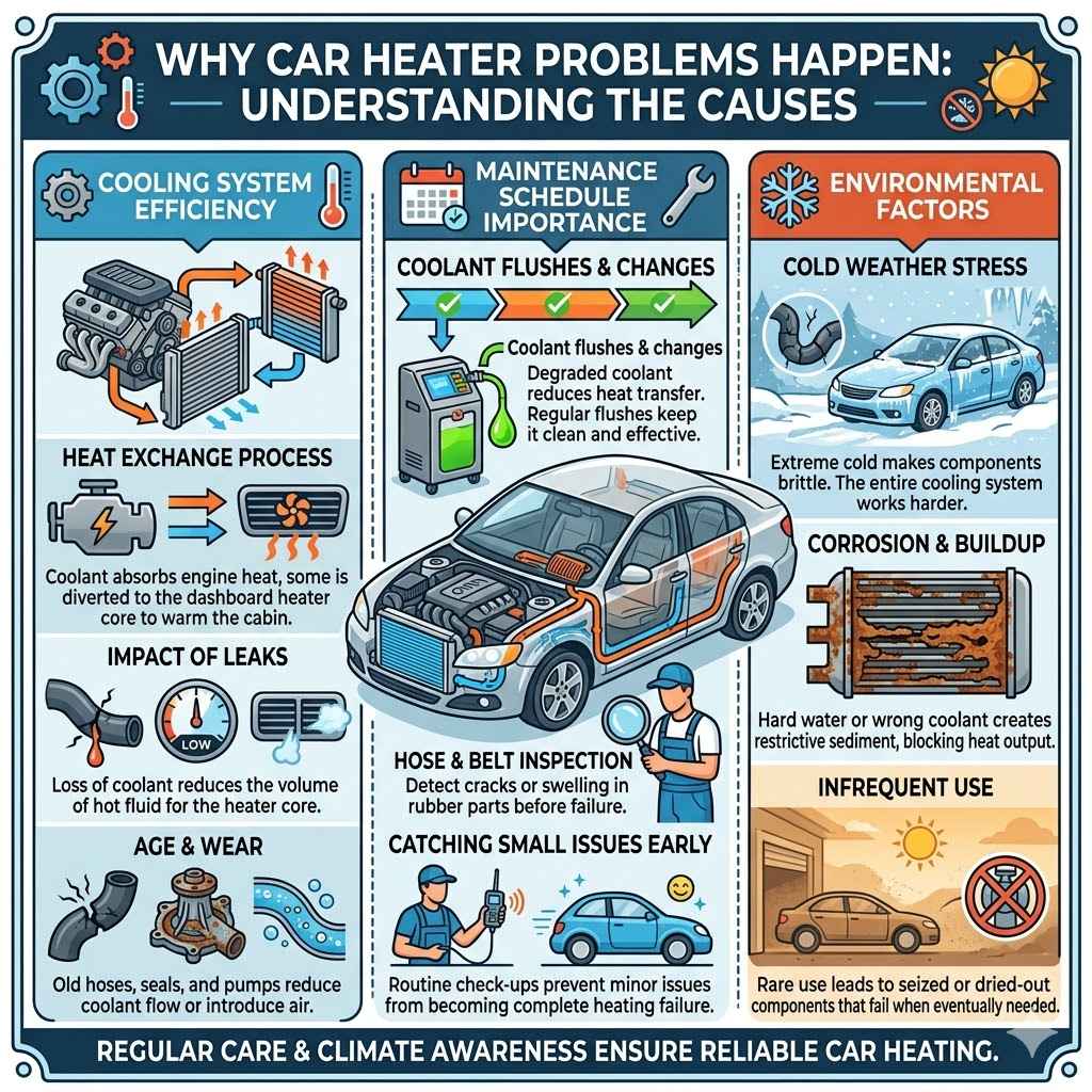 Why Car Heater Problems Happen