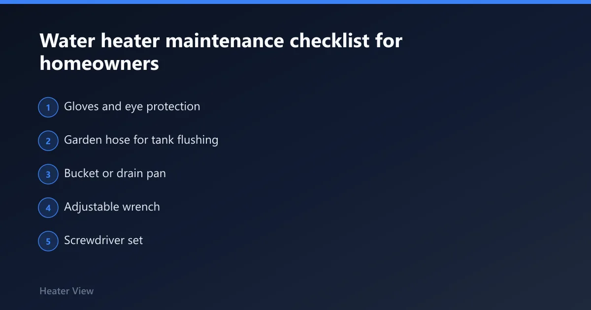 Steps: Water heater maintenance checklist for homeowners