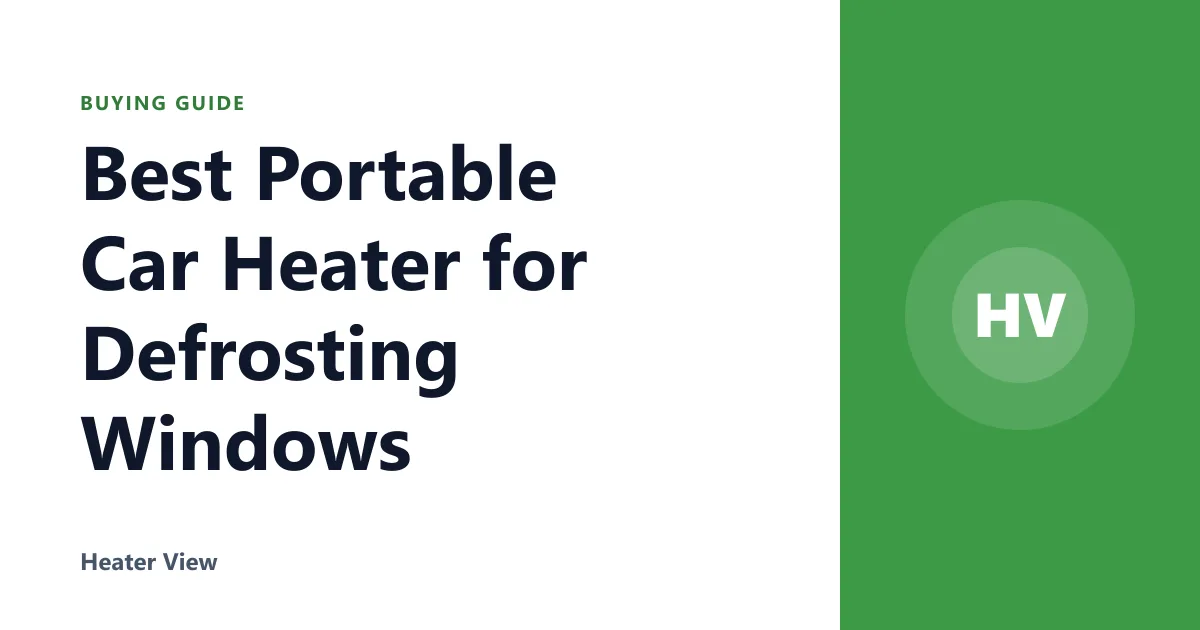 Best Portable Car Heater for Defrosting Windows
