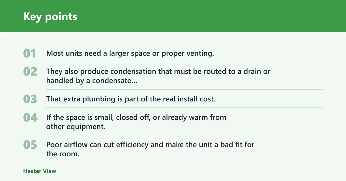 Key points: Heat pump water heater: when the savings are real