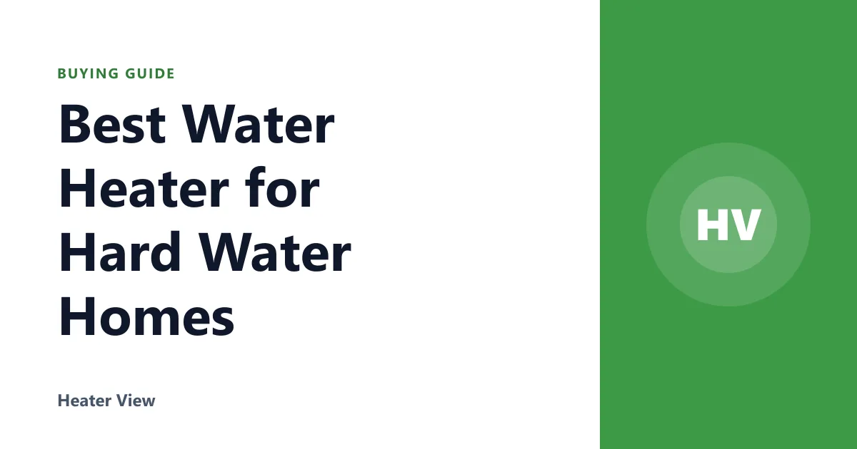 Best Water Heater for Hard Water Homes