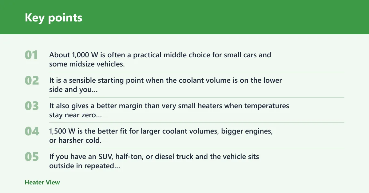 Key points: How many watts do you need?