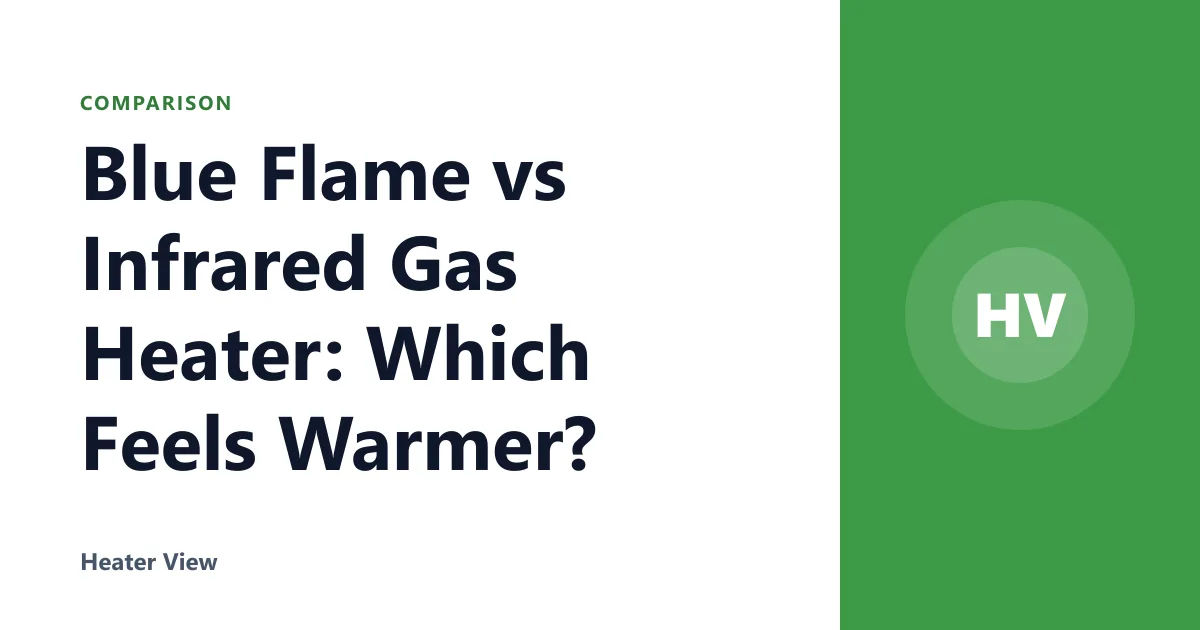 Blue Flame vs Infrared Gas Heater: Which Feels Warmer?