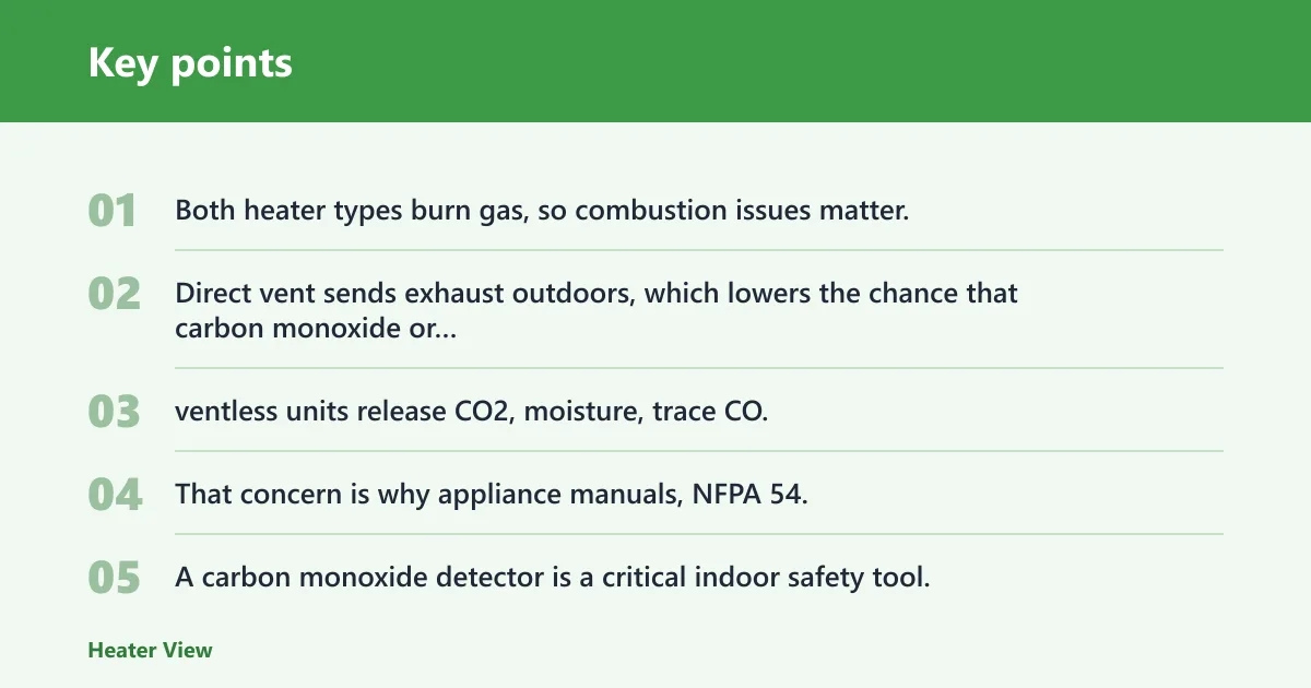 Key points: Safety and air quality factors