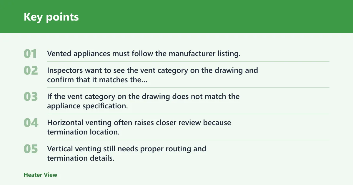 Key points: What code requirements apply to a garage heater in a garage?