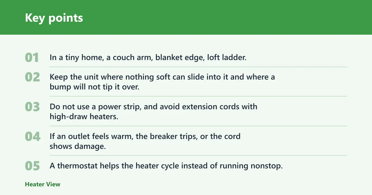 Key points: How do you prevent overheating?
