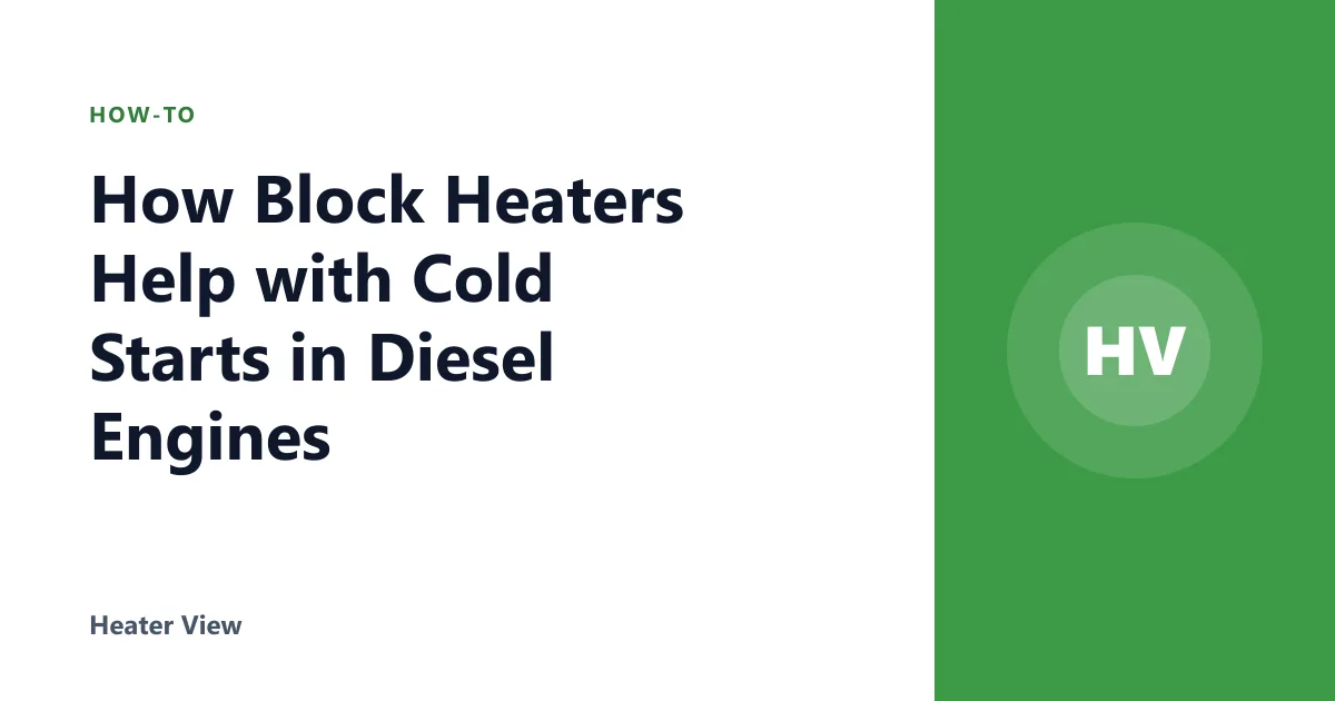 How Block Heaters Help with Cold Starts in Diesel Engines