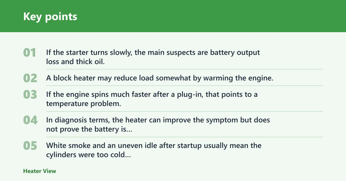 Key points: Cold-start matrix