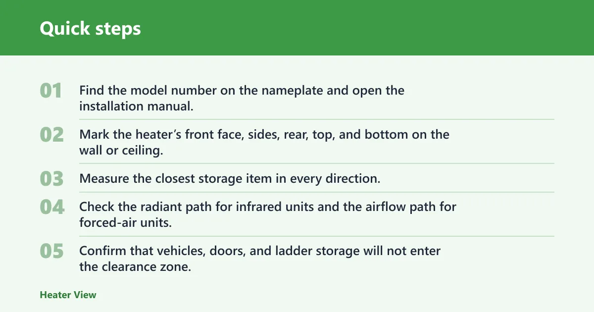 Quick steps: How to measure clearance in a garage