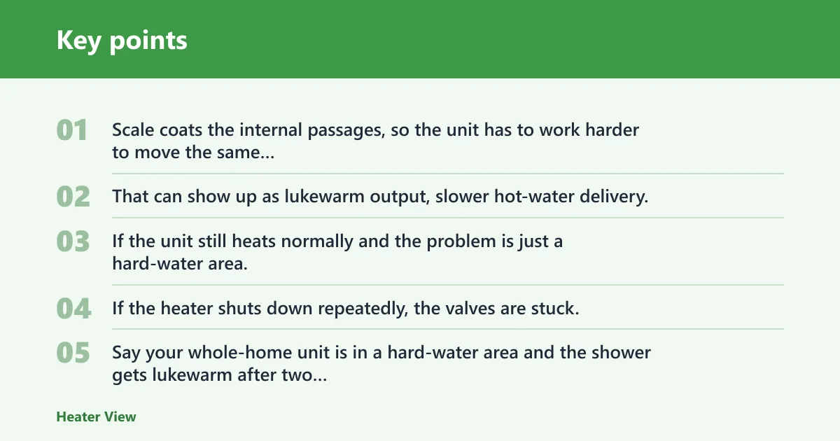 Key points: Why descaling matters