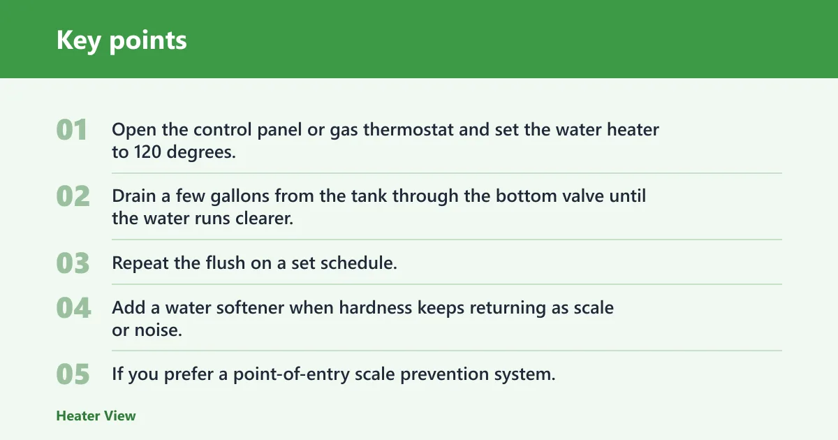 Key points: How do you stop scale buildup?