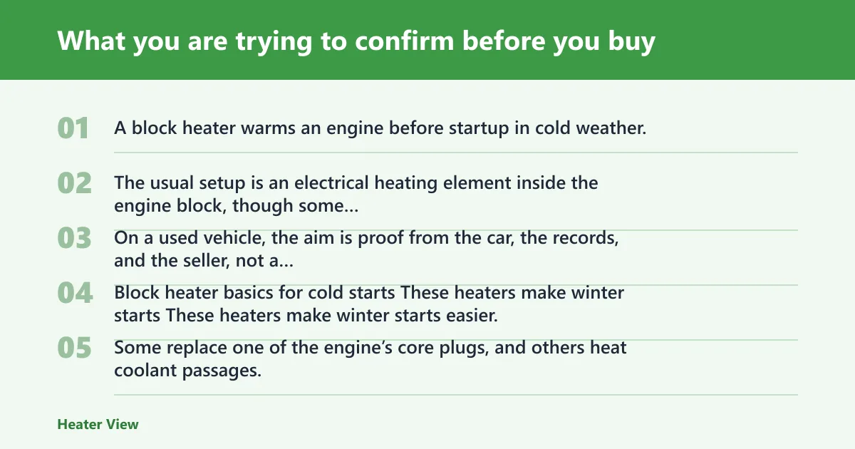 Steps: What you are trying to confirm before you buy