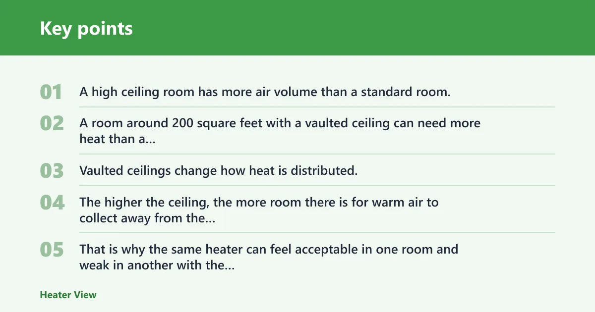 Key points: Why does heat stratification matter with high ceilings?