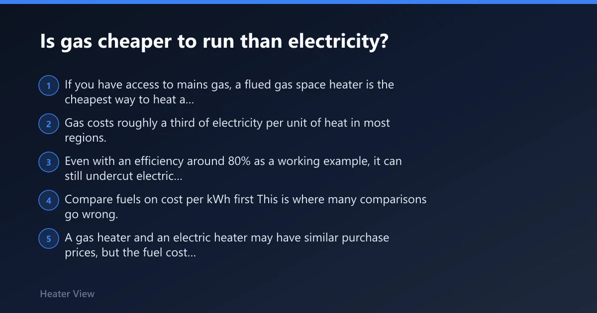 Steps: Is gas cheaper to run than electricity?