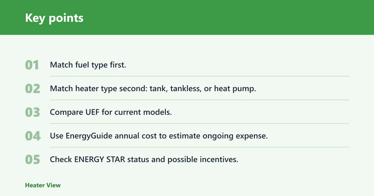 Key points: How do you read the EnergyGuide label?