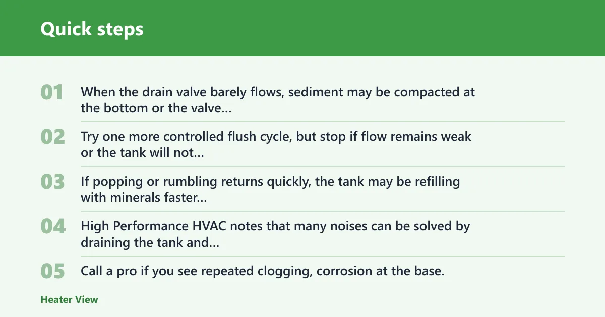 Quick steps: What if flushing does not fix the problem?